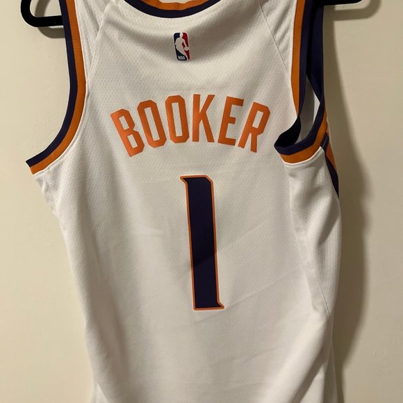 Nike Devin Booker White Phoenix Suns 2022/23 Swingman Jersey - Association M - Picture 2 of 4
